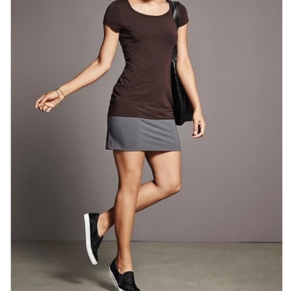 Athleta Dresses & Skirts - Athleta Ella Colorblock Short Sleeve Black and Grey Activewear Mini Dress